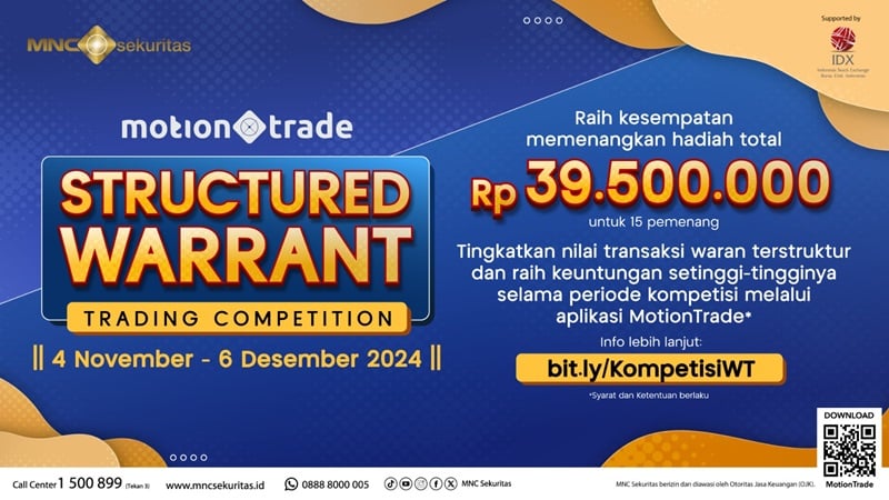 Ikuti Kompetisi Trading Waran Terstruktur! Berhadiah Total Rp39,5 Juta!