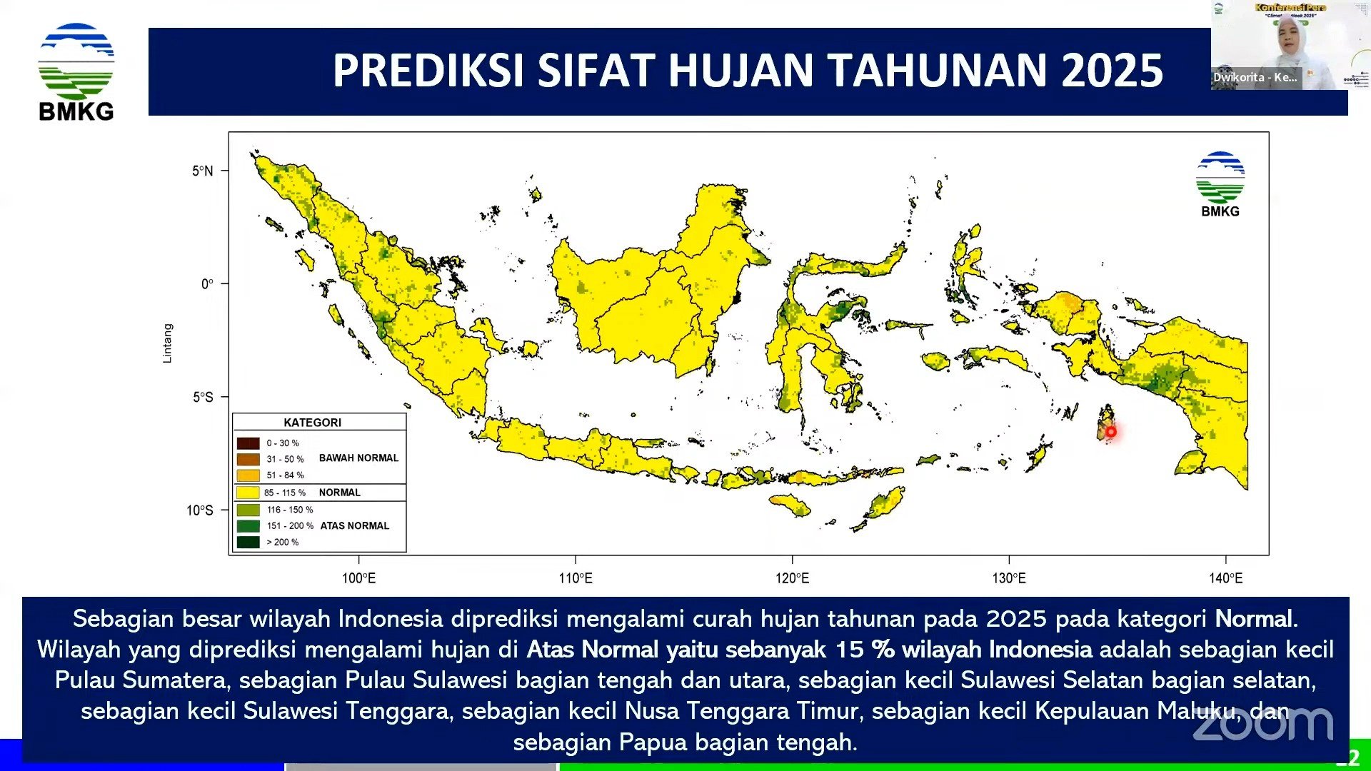  Waspada! BMKG Prediksi Curah Hujan di 15% Wilayah Indonesia Lebih Tinggi pada 2025