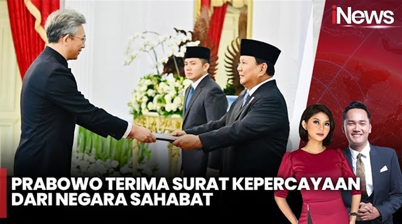 Prabowo Terima Surat Kepercayaan dari 7 Duta Besar Negara Sahabat