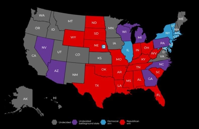 Ini Dia Negara Bagian yang Menentukan Pilpres AS 2024