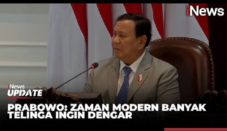 Prabowo Ingatkan Menteri Jangan Telepon jika Bahas Hal Rawan: Banyak yang Ingin Dengar