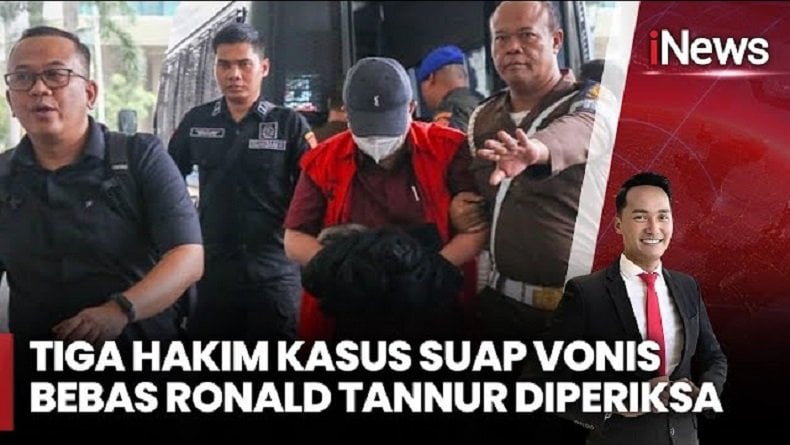 Tiga Hakim Tersangka Kasus Suap Ronald Tannur Diperiksa Kejagung