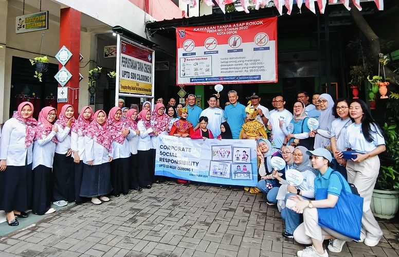 Peduli Kesehatan Anak, PT Taisho Paharmaceutical Indonesia Gelar CSR di SDN 01 Cilodong