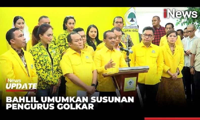 Bahlil Jelaskan Tak Ada Nama Jokowi dan Gibran di Kepengurusan Baru Golkar