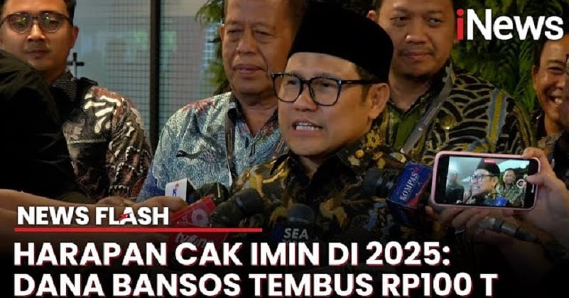 Menko PM Cak Imin Minta Tambahan Anggaran Bansos hingga Rp100 Triliun di 2025