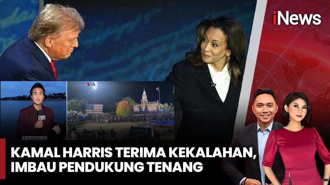 Trump Menang, Kamala Harris Minta Pendukungnya Tenang