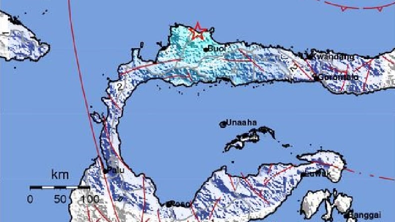 Gempa Hari Ini Magnitudo 5,1 Guncang Buol, Terasa Kuat hingga Toli-toli