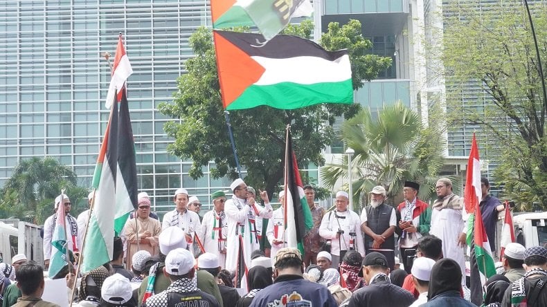 Aksi Bela Palestina di Jakarta, Massa Desak AS Setop Dukung Israel