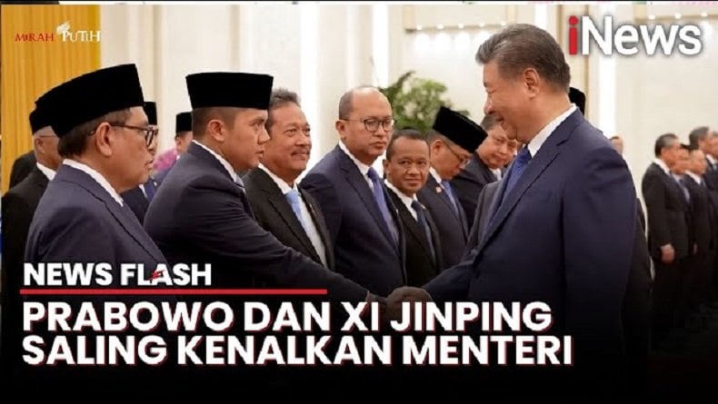 Momen Prabowo Kenalkan Menteri Kabinet Merah Putih ke Xi Jinping