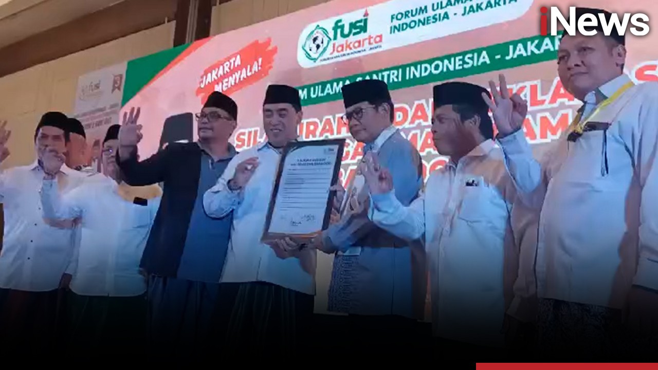 Dihadiri Fauzi Bowo, Forum Ulama Santri Jakarta Deklarasi Dukung Pramono-Rano