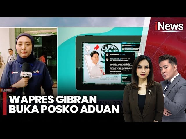 Gibran Buka Layanan Pengaduan Lapor Mas Wapres soal Pendidikan hingga Pekerjaan