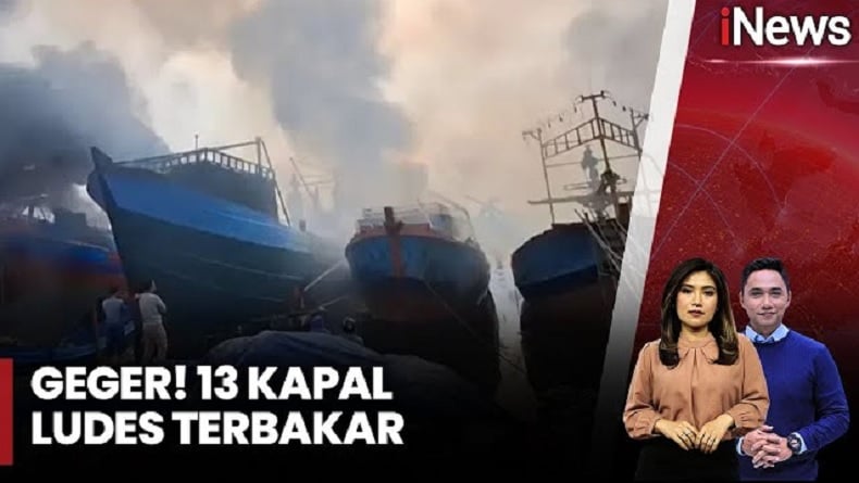 Kendala Pemadaman Kebakaran 13 Kapal di Pelabuhan Pekalongan, Titik Api Sulit Dijangkau