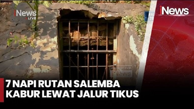 7 Tahanan Rutan Salemba Kabur lewat Jalur Tikus