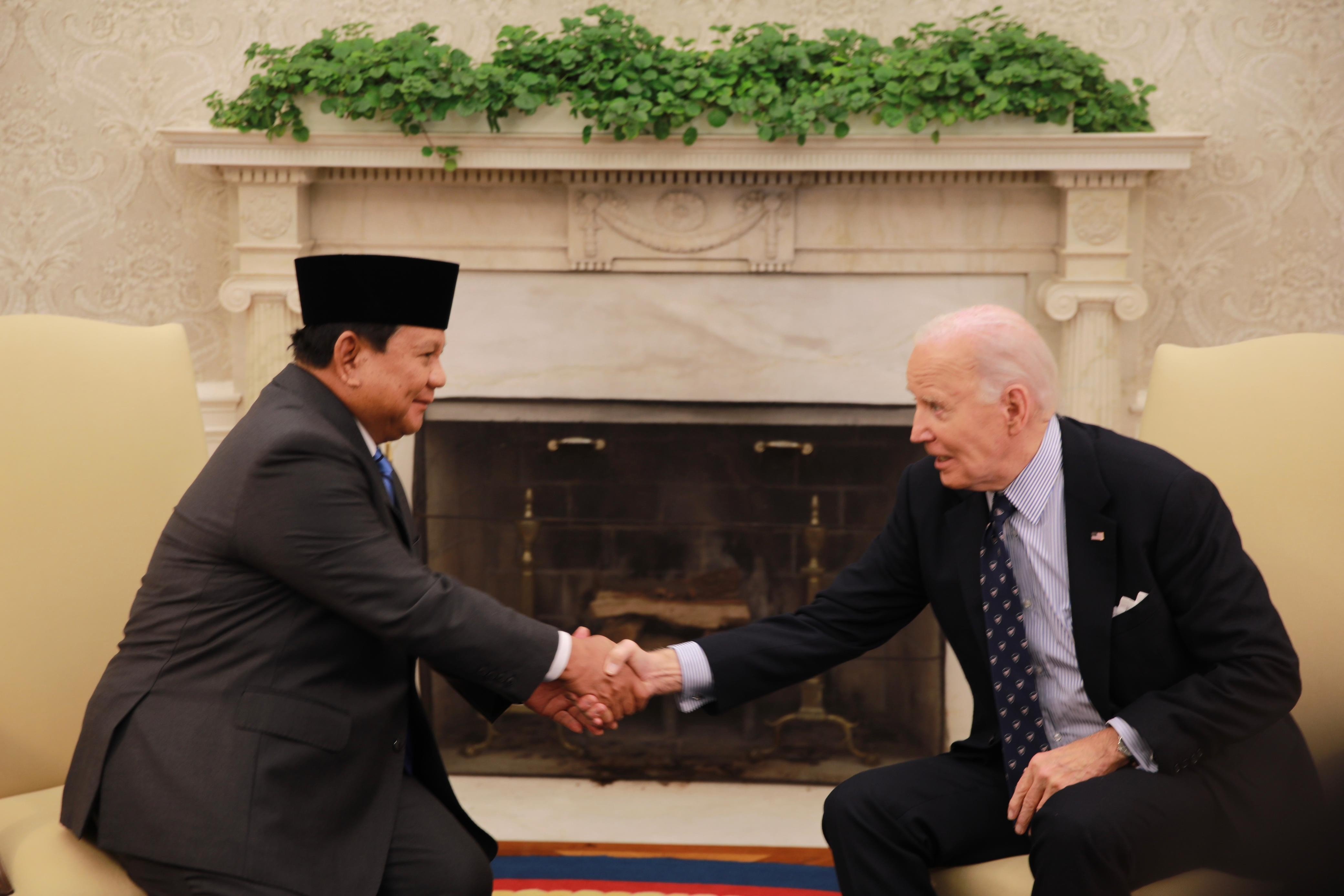 Prabowo Bertemu Joe Biden di Gedung Putih, Bahas Gaza hingga Laut China Selatan 