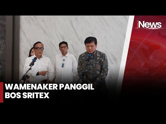 Wamenaker Panggil Presiden Komisaris Sritex Bahas Kabar PHK Karyawan