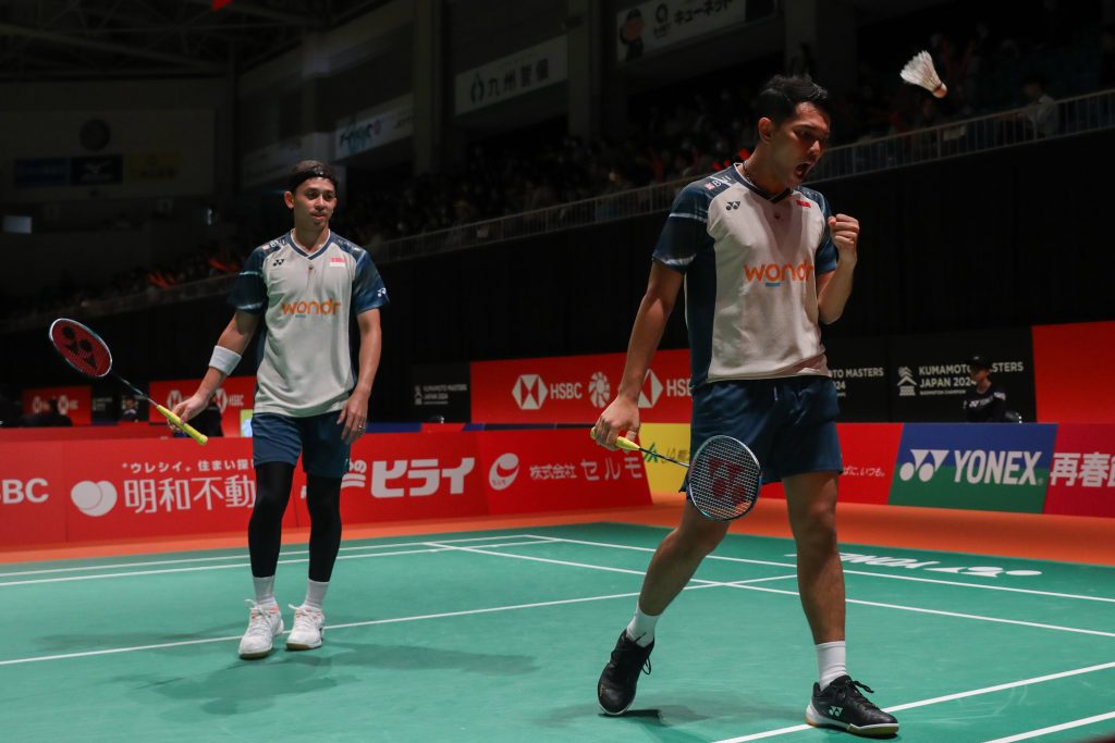 Hasil Kumamoto Masters 2024: Menangi Perang Saudara, Fajar/Rian Tembus Semifinal