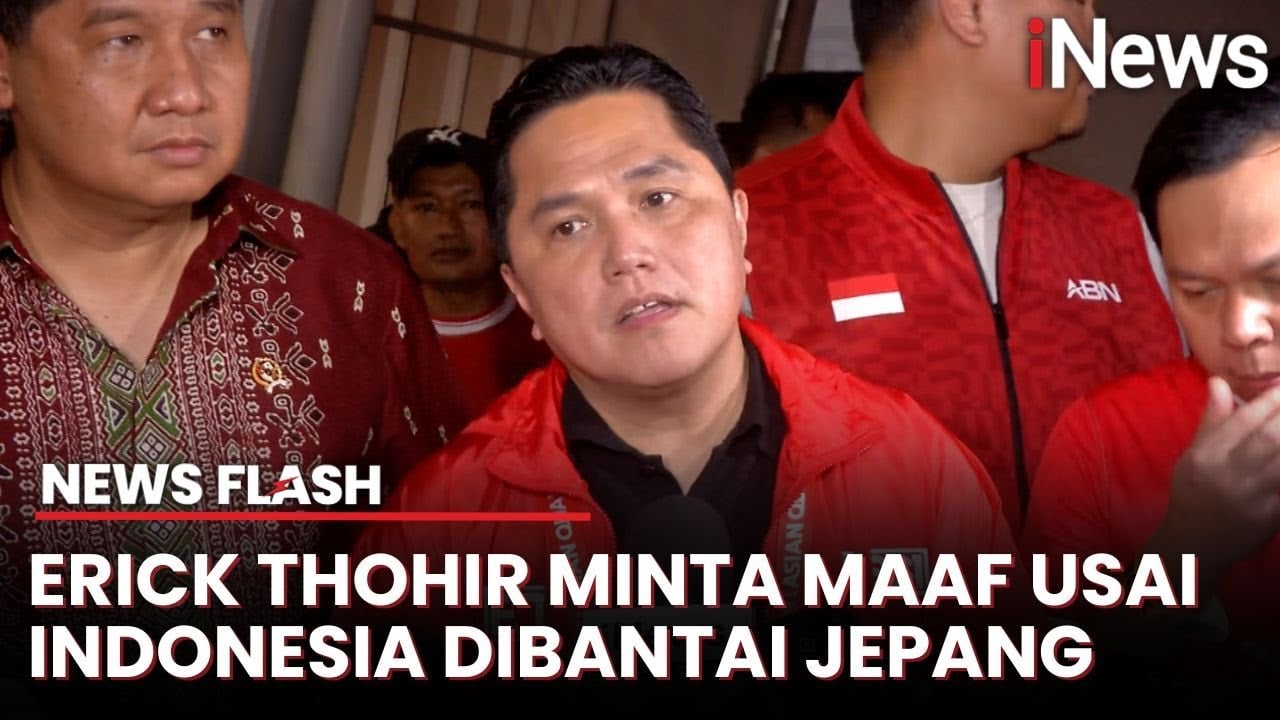 Timnas Indonesia Dibantai Jepang, Erick Thohir: Saya Bertanggung Jawab!