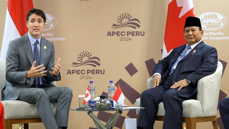 Presiden Prabowo Bertemu PM Kanada Justin Trudeau, Soroti Berbagai Kerja Sama