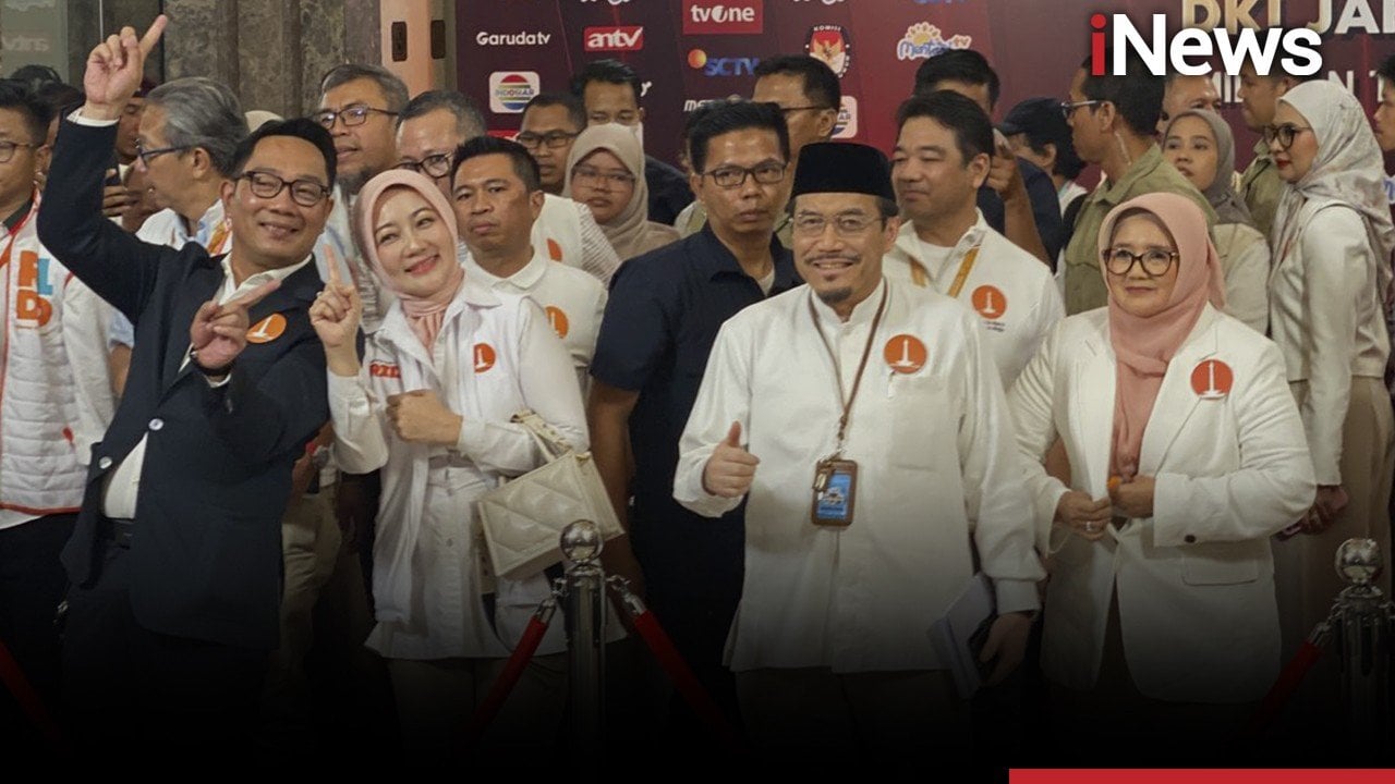 RK-Suswono Tiba di Lokasi, Siap Hadapi Debat Terakhir Pilkada Jakarta