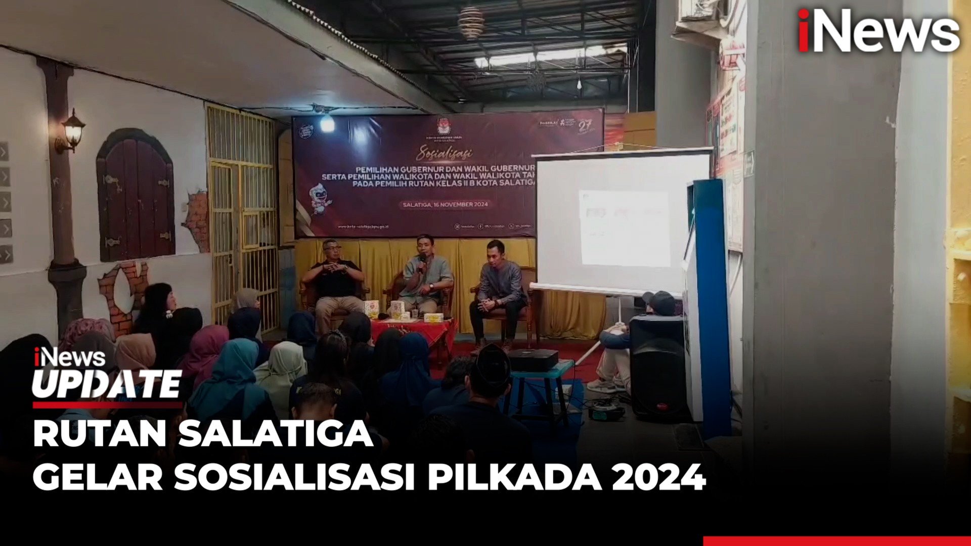 Ratusan Warga Binaan di Rutan Salatiga Ikuti Sosialisasi Pilkada 2024