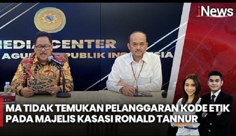 MA Nyatakan Hakim Agung yang Tangani Kasasi Ronald Tannur Tak Langgar Kode Etik