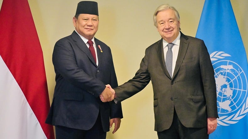 Prabowo Bertemu Sekjen PBB Antonio Guterres, Sampaikan Sikap soal Palestina