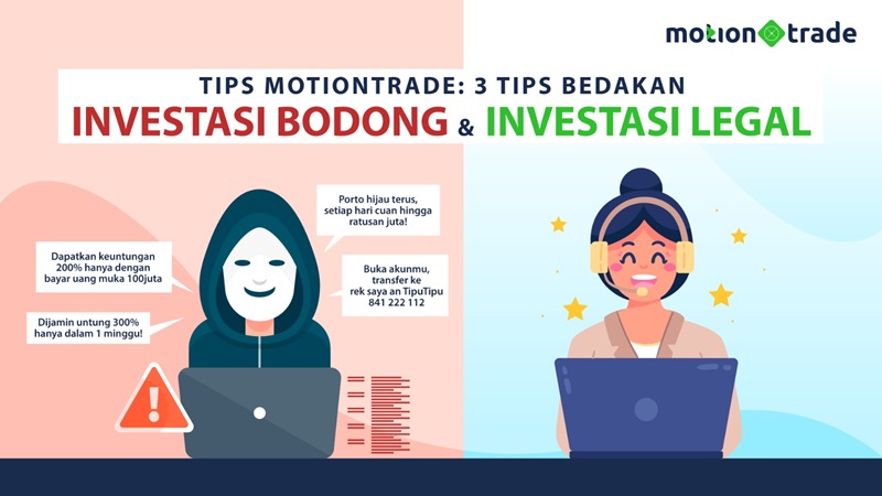 Tips MotionTrade: 3 Tips Bedakan Investasi Bodong dan Investasi Legal