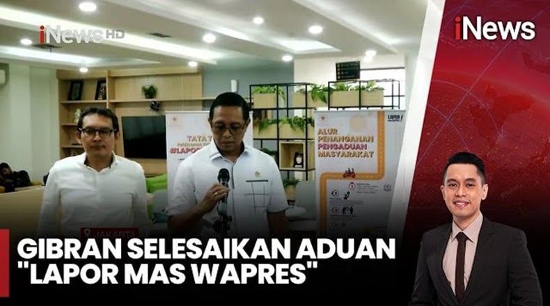 Gibran Bantu Penyelesaian 20 Aduan Warga lewat Lapor Mas Wapres