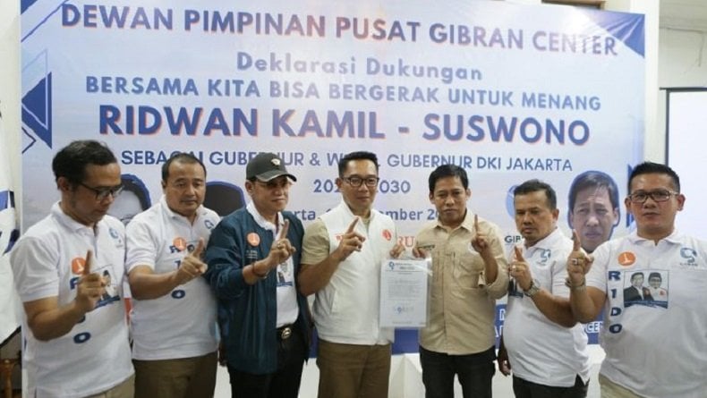 Gibran Instruksikan Relawan Bergerak Menangkan Ridwan Kamil-Suswono