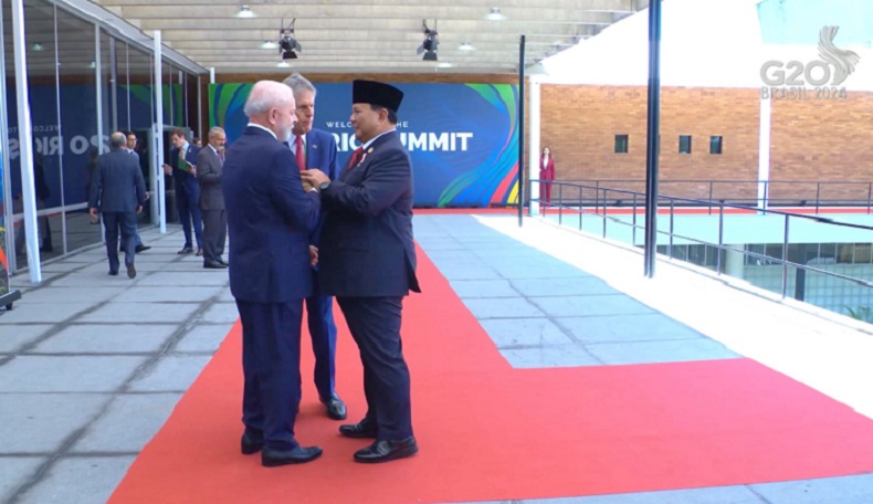 Prabowo Hadiri Pertemuan Pimpinan Negara G20 di Brasil, Disambut Presiden Lula