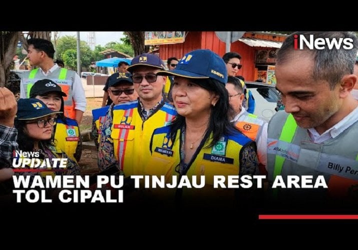 Wamen PU Tinjau Rest Area Tol Cipali, Cek Kesiapan Arus Mudik Libur Nataru