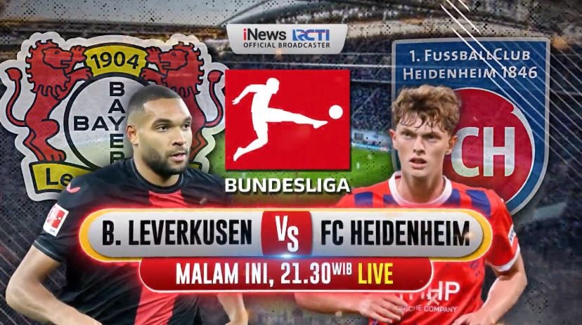 Duel Seru Bayer Leverkusen Vs FC Heidenheim di Bundesliga Besok Malam Live iNews