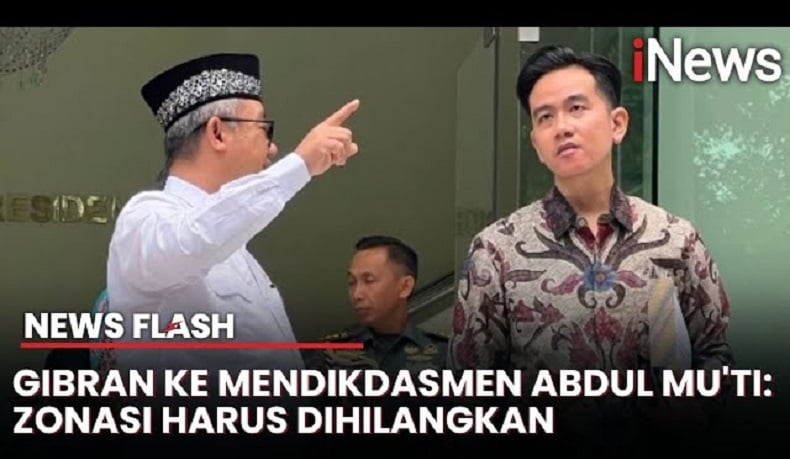 Wapres Gibran Minta Mendikdasmen Hapus Sistem Zonasi 