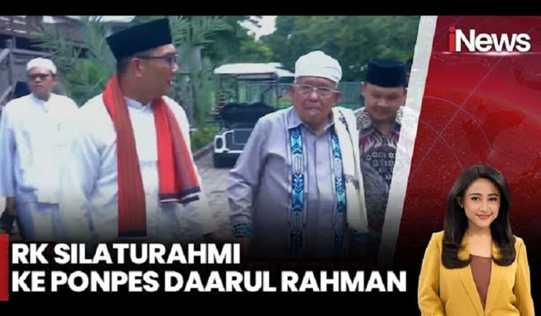 RK Bertemu Pimpinan Ponpes Daarul Rahman KH Syukron Makmun, Didoakan yang Terbaik