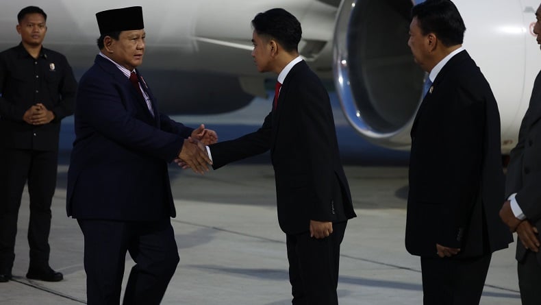 Prabowo Tiba di Indonesia usai Kunjungi 6 Negara, Disambut Gibran