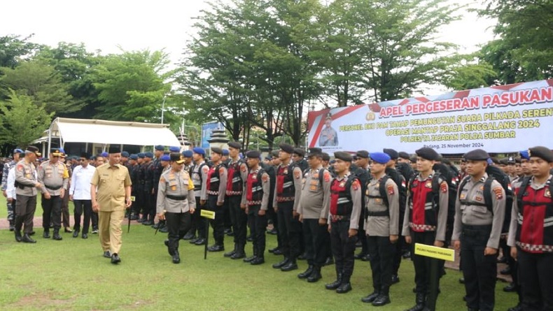 1.109 Pasukan Gabungan Dikerahkan Amankan Pilkada, Ini Pesan Kapolda Sumbar