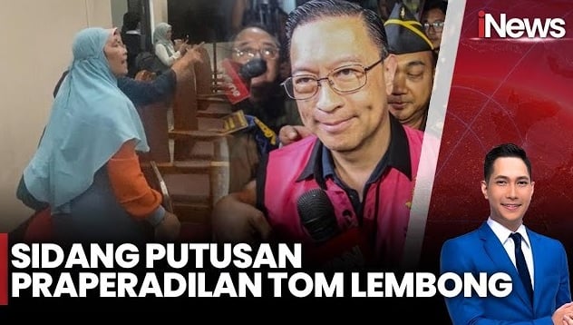 Hakim Tolak Praperadilan Tom Lembong 