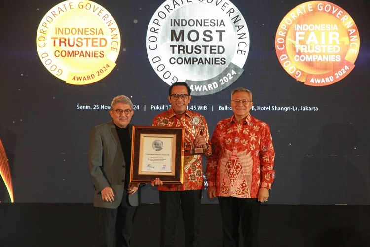 Unggul dalam Tata Kelola, BRI Raih The Most Trusted Company 2024