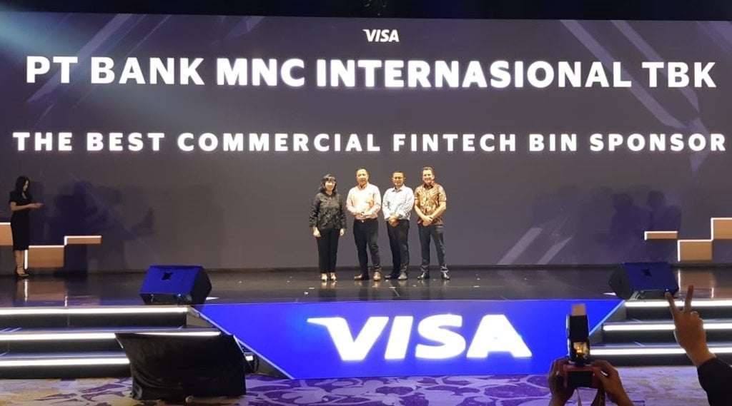 Corporate Card Tumbuh 600 Persen, MNC Bank Kembali Raih Penghargaan Visa Award