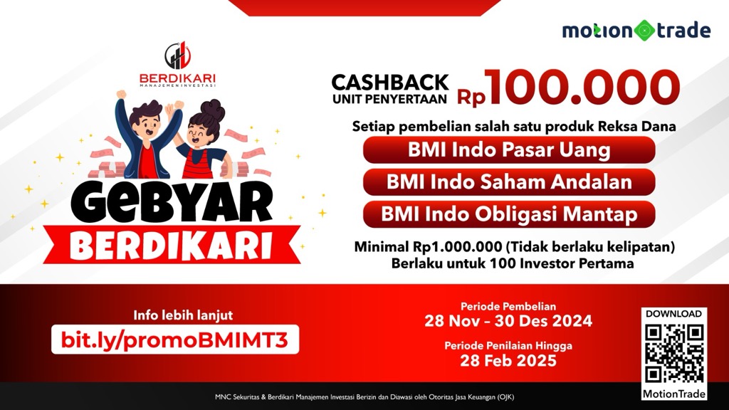 Yuk Ikuti Promo Gebyar Berdikari di MotionTrade, Berhadiah Cashback Rp100.000!