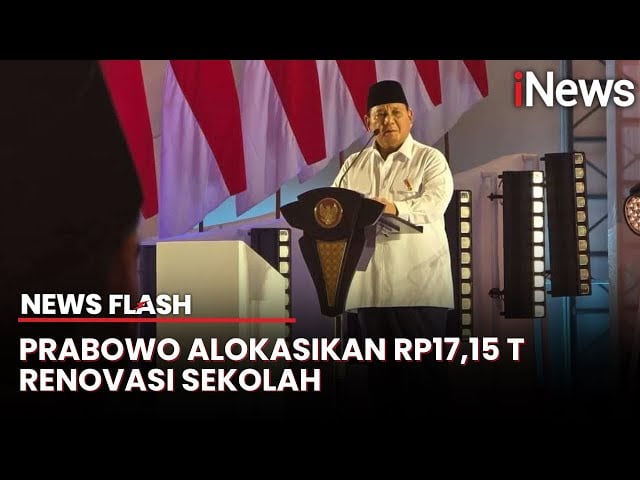 Prabowo Gelontorkan Rp17,15 Triliun untuk Renovasi 10.440 Sekolah 