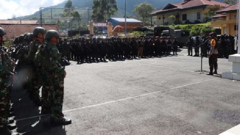 Usai Bentrokan Pendukung Calon Bupati Puncak Jaya, Personel TNI Polri Disebar di Titik Rawan