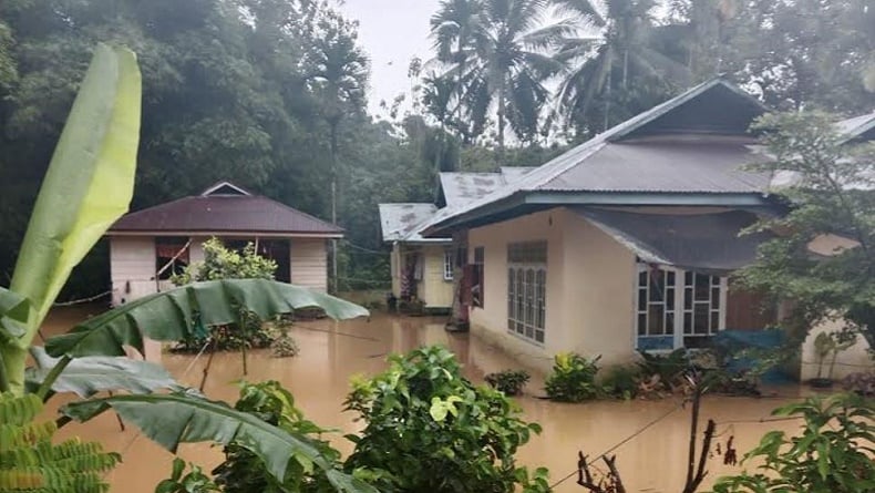 Banjir Terjang 5 Kecamatan di Pesisir Selatan Sumbar, Akses Jalan Putus