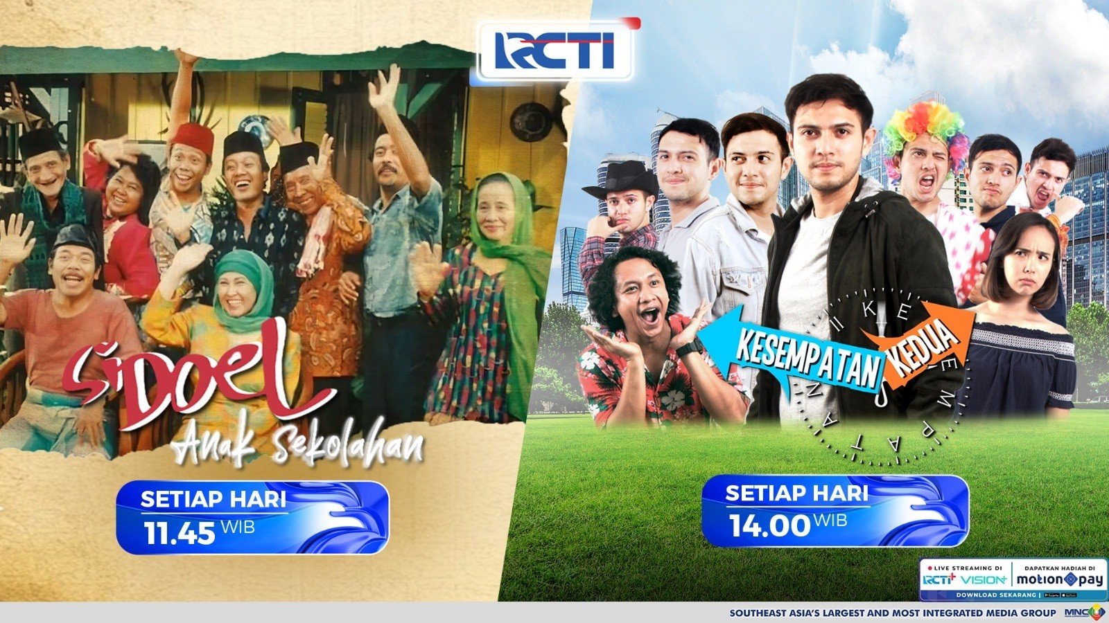 Sinema Siang Si Doel Anak Sekolahan dan Kesempatan Kedua Hadir Kembali di RCTI