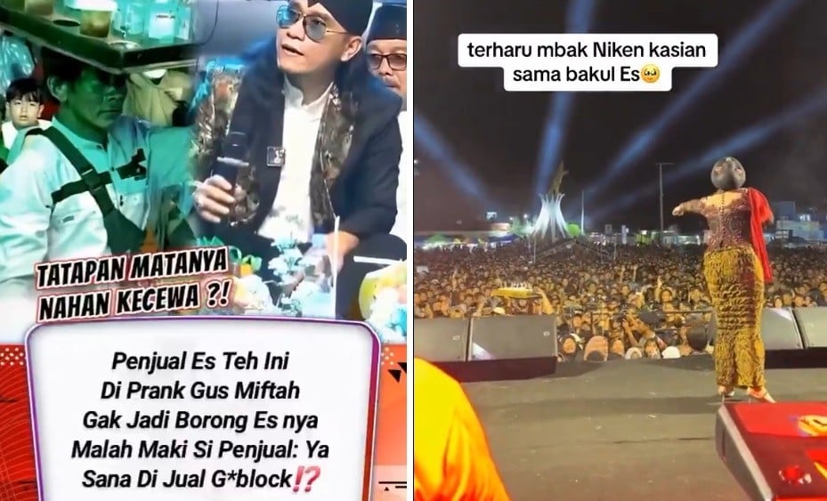 Adab Gus Miftah ke Pedagang Es Teh Dibandingkan dengan Penyanyi Niken Salindry, Netizen: Beda Kelas!