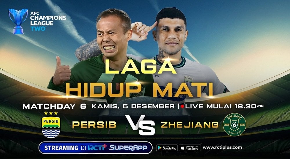 Link Live Streaming Persib Bandung Vs Zhejiang FC di AFC Champions League 2