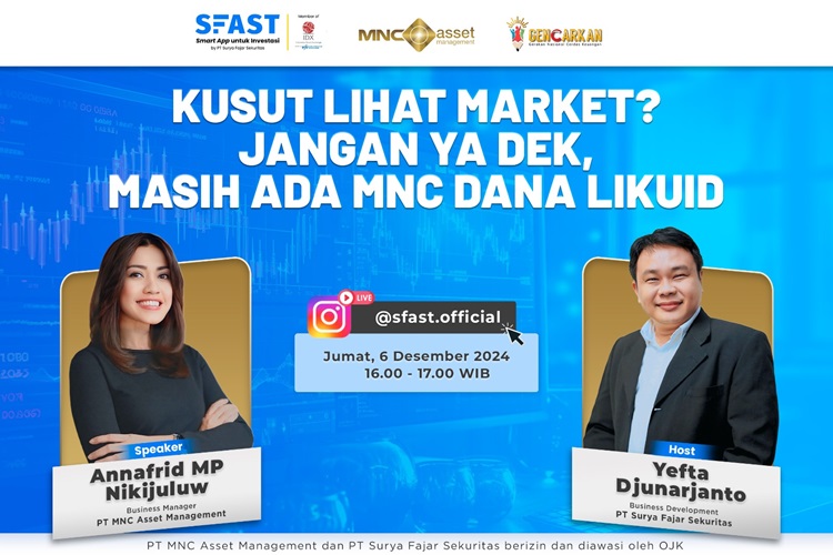 Pusing Lihat Kondisi Market? Yuk Simak IG Live Surya Fajar Sekuritas X MNC Asset Management 