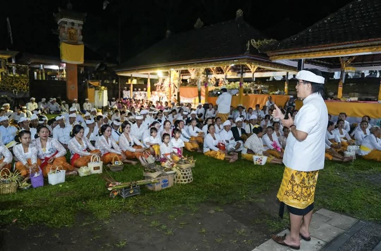 Bupati Badung Hadiri Upacara Melaspas Tapakan Pura Penataran Agung Sekarmukti Pundung