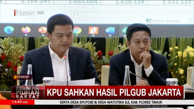 Breaking News: KPU Umumkan Pramono-Rano Raih Suara Terbanyak Pilkada Jakarta