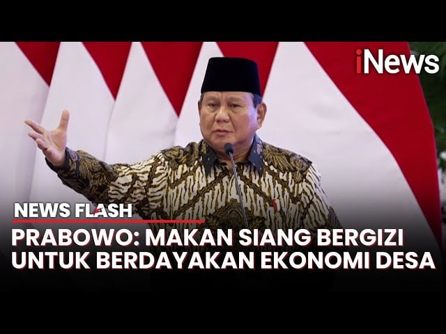 Prabowo Sebut Program Makan Bergizi Gratis Bisa Putar Roda Ekonomi Desa